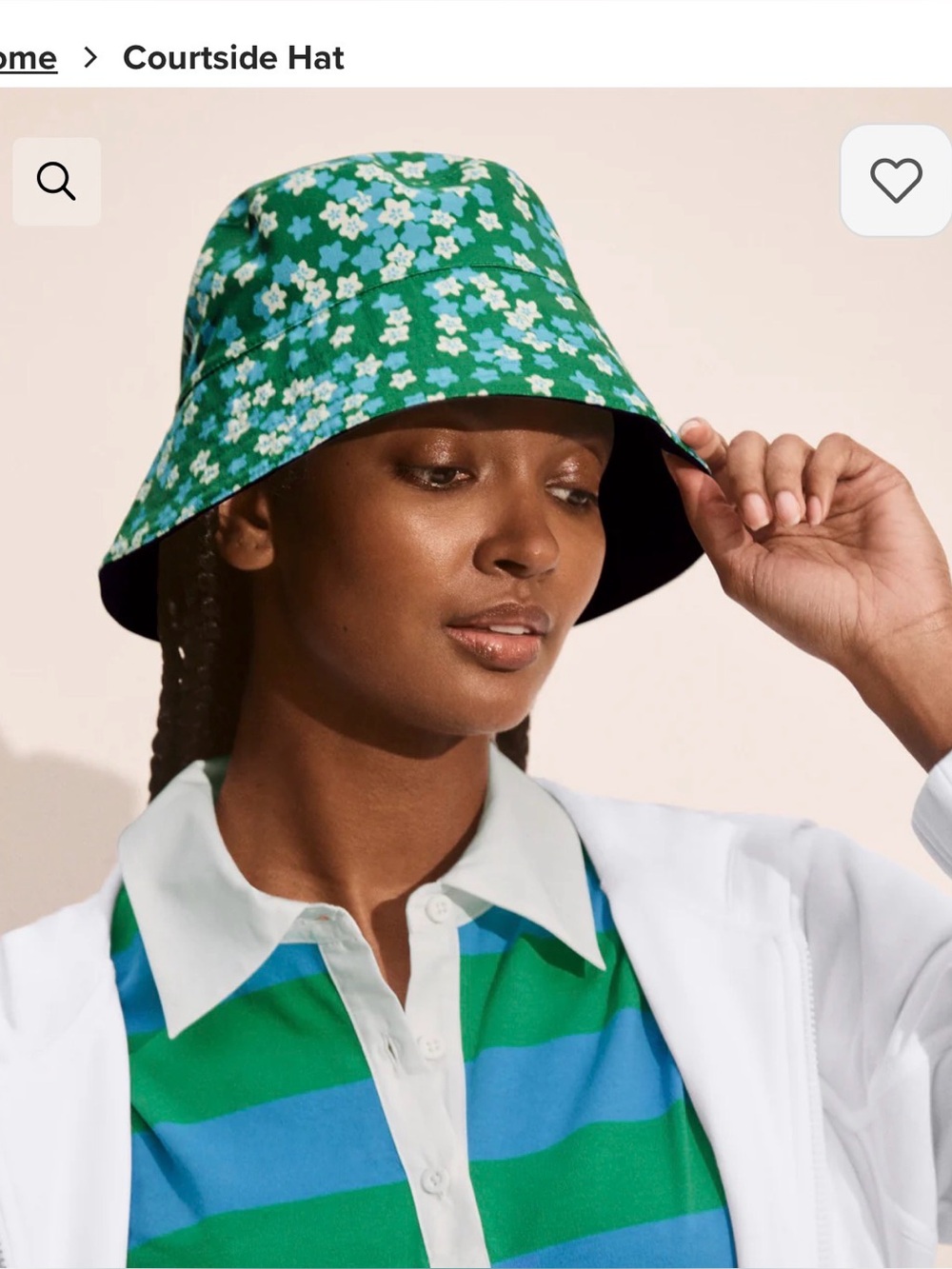 cabi Courtside Bucket Hat O/S Reversible NWOT